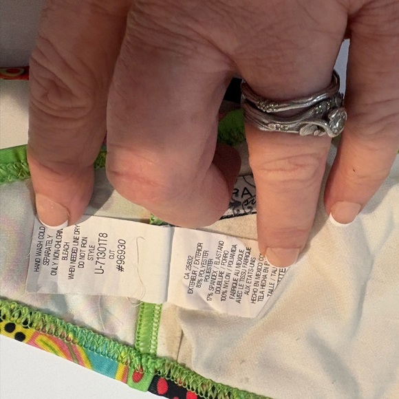 RAMPAGE VTG Multicolor Bikini Top size S Jrs. excellent condition - Picture 7 of 7